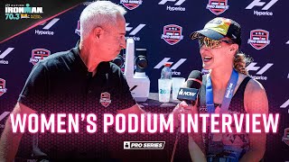 Womens Podium Interview  Zafiro IRONMAN 703 AlcúdiaMallorca [upl. by Candy]