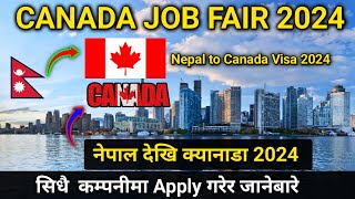 How to Apply Canada Virtual job fair 2024 In Nepal  No Education Needed  Job Fair Canada 2024 😍 [upl. by Veronique]