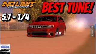 FASTEST TrackHawk Tune  57 14 Mile  No Limit Drag Racing 20 [upl. by Otsirave]