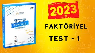 345 TYT MATEMATİK SORU BANKASI ÇÖZÜMLERİ  2023  FAKTÖRİYEL  TEST 1 [upl. by Carn]