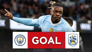 GOAL  Jérémy Doku  Manchester City 50 Huddersfield Town  Third Round  Emirates FA Cup 202324 [upl. by Siana168]