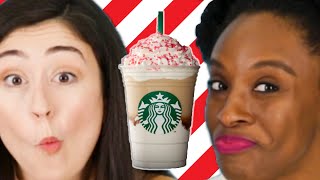 We Tried 15 Holiday Drinks From Starbucks [upl. by Mayman596]