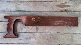 RESTORING my ANTIQUE SAW  RESTORATION RUSTY [upl. by Wilen862]