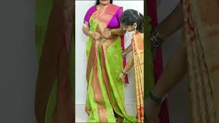 Banarasi silk Saree Perfect Look Draping Tutorial  How To Drape silk Saree  Saree Draping Tips [upl. by Ahsias]