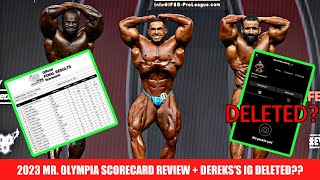 Derek Lunsford Deleted Instagram  2023 Olympia Scorecard Review  Hadi Choopan Apologizes [upl. by Atsylac327]