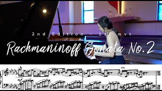 Rachmaninoff Sonata No2 1st mvtsheet music [upl. by Pardner]