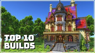 Top 10 Minecraft Builds of 2023  by MrMattRanger [upl. by Aleek]