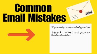 Mistakes to avoid in Email writingFormat of Email Writing and SampleICSE [upl. by Dlorah141]