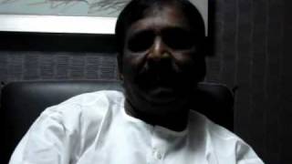 Interview with Vairamuthu  Part I  About Raavanan Songs [upl. by Assirroc]