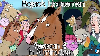 Bojack Horseman explained in 5 minutes Season 4 [upl. by Lovell917]