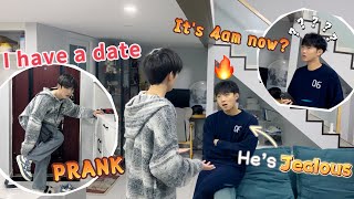 Going To A Date At 4am❓Making My Boyfriend Jealous Prank🤣 He is really angry🔥 Cute Gay Couple [upl. by Enalahs63]