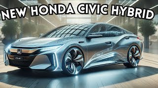 NEW 2025 Honda Civic Hybrid 🚗 Redesign Sporty Coupe [upl. by Ecnatsnoc]