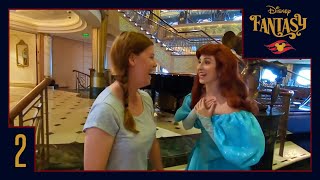 Disney Fantasy Cruise 2  Day at Sea Midship Detective Agency and Princesses [upl. by Wendelin]