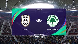 PAOK vs Panathinaikos 15092024 Greece Super League PES 2021 [upl. by Per]