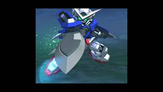 Gundam Exia vs Gundam Throne Zwei  Mobile Suit Gundam 00  SD Gundam G Generation Cross Rays [upl. by Bred]