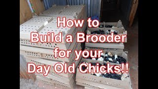 How to build a brooder for day old chicks pt 1  How to build a house for chicks [upl. by Horatio]