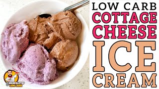 Low Carb VIRAL Cottage Cheese Ice Cream 🍦 FAST Keto Ice Cream Recipe [upl. by Neelyar]