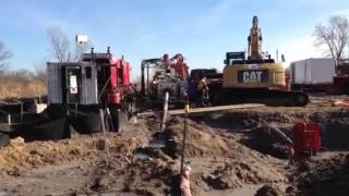 Raw footage Enbridge pipeline construction [upl. by Anhaj228]