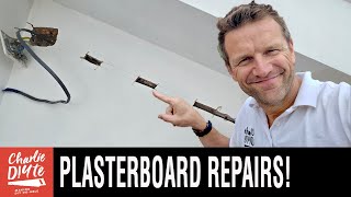 How to Repair Holes in Plaster [upl. by Hadeehuat696]