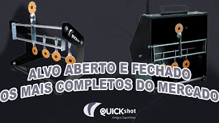 Alvo rearmável aberto e fechado para carabinas de pressão  Quickshot [upl. by Vasiliu]