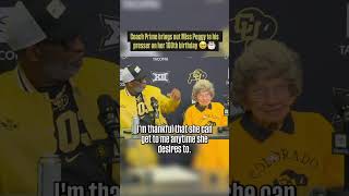 coloradofootball buffaloes deionsanders mspeggy 100yearsold prayers youtubeshorts youtube [upl. by Fausta]