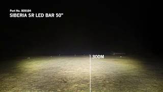 SIBERIA DR LED BAR 50quot LIGHTING BEAM PATTERN [upl. by Chainey]