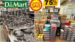 Dmart clearance sale offers upto 80 off on many kitchenware household gadgets storage organisers [upl. by Dercy]