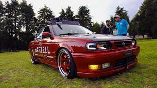 Tsuru Tuneado Rojo Bourdeos Esta Genial de Club Family Customs Cars [upl. by Ycam]