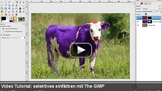 Video Tutorial Fotos selektiv einfärben mit The GIMP deutschgerman [upl. by Ethelred724]