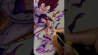 3D Drawing Vegeta Ultra Ego 🤯 drawing vegeta dragonballsuper shorts [upl. by Llenwahs]