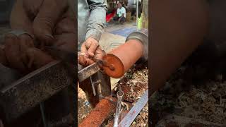 s 5 wood carpentry woodwork copper woodturner woodworking machine cncwoodturning [upl. by Suirad]