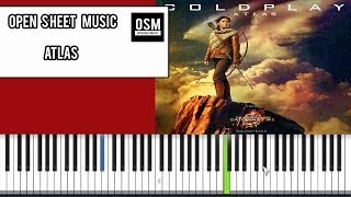 HOW TO Coldplay  Atlas  Synthesia  MIDI  SHEET MUSIC  HD [upl. by Ocicnarf815]