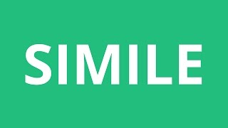 How To Pronounce Simile  Pronunciation Academy [upl. by Winshell]