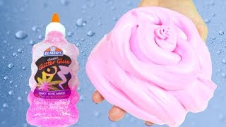 Elmers Glue Fluffy Slime Without Borax  How to Make Fluffy Slime With Elmers Glue No Borax [upl. by Yttam]