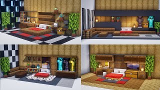 Minecraft  Top Bedroom Design  Best Bedroom Builds Ideas  Furniture [upl. by Un]