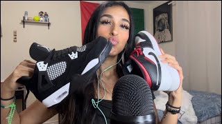 ASMR Shoe Collection Tapping Scratching Rambling [upl. by Kampmann800]