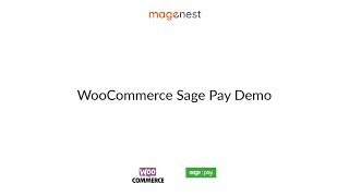 WooCommerce Sage Pay Payment Integration from Magenest  Demo Video [upl. by Bascomb]