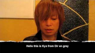 K Tour 09 Dir en grey vocalist Kyo [upl. by Hadlee566]