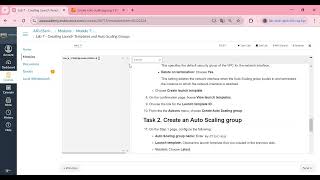 Lab 7 Creating Launch Templates and Auto Scaling Groups Week8 [upl. by Akoyin]