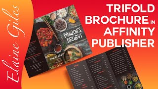 Trifold Brochure in Affinity Publisher [upl. by Gunzburg166]