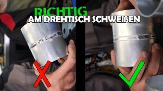 Alu Rohr schweissen für Beginnner  der günstigste Drehtisch  TEST [upl. by O'Gowan]