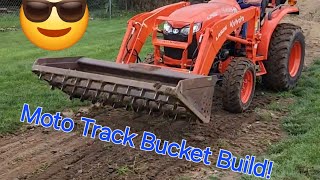 Moto track bucket build for the Kubota L2502 [upl. by Amitarp276]