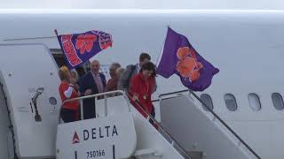 TCITV Watch Clemsons airport arrival for the national championship [upl. by Teri]