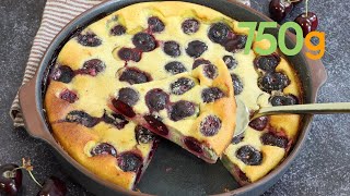 Recette du clafoutis moelleux aux cerises  750g [upl. by Acinehs]