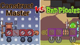 Bad Piggies Vs Construct Master [upl. by Nallek]