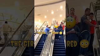 Escalator Prank 😂 Maar khate khate Bacha main😳  shorts youtubeshorts escalatorprank reaction [upl. by Ennaharas444]