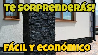 Como decorar casa con piedra artificial exageradamente fácil y barato [upl. by Etac]