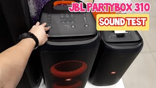 JBL PartyBox 310 Portable Party Speaker  Bass Sound Test [upl. by Aimee]