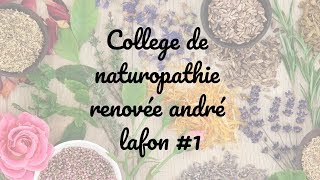 Collège de Naturopathie Renovée André Lafon  Formation Naturopathe 1 [upl. by Irakuy]