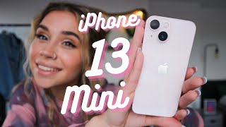 iPhone 13 Mini Unboxing in PINK  First Impressions [upl. by Nalym]